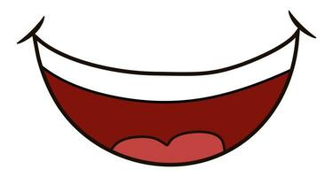 Mouth cartoon icon. vector