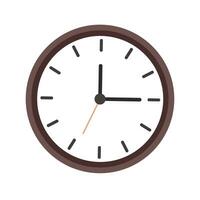 Vector old clock flat icon.