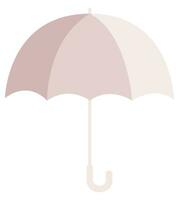 Peach umbrella icon in flat design. vector