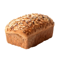 Whole wheat bread on transparent. AI Generated png