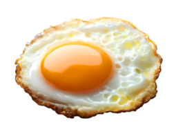 fried egg and yolk on transparent. AI Generated png