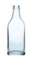 Clear glass bottle on transparent. AI Generated png