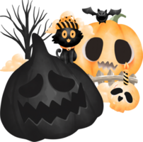 contento Halloween giorno elementi png