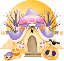 Lycklig halloween dag element png