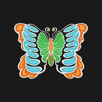Javanese butterfly icon vector image illustration