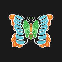 Javanese butterfly icon vector image illustration