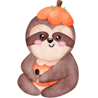 Halloween pigrizia, carino pigrizia, Halloween png