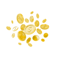 Flying Gold Coin png