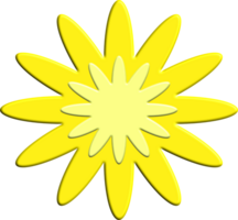 icono de flor amarilla png