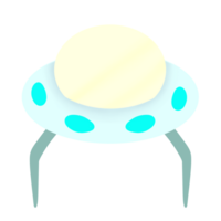 an alien spaceship with a white egg on top png