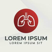 livianos logo icono médico diagnóstico vector pulmonar neumología pulmo