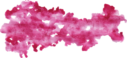 pink wet watercolor element png