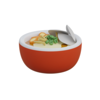 3d Indonesian food icon chicken porridge png