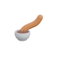 3d churros latín americano comida icono png