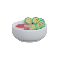 3d Pisang ijo indonésio Comida ícone png