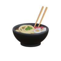 3d japanisch Essen Ramen Nudeln Symbol png