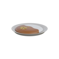 3d curry asiático comida icono png