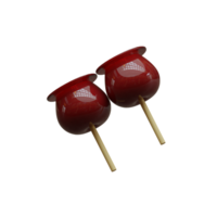 3d Japanese food candy apple icon png