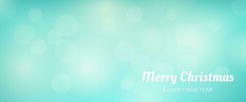 Bokeh background with New Year inscription vector