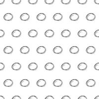 Seamless pattern with sketch circles shape vector