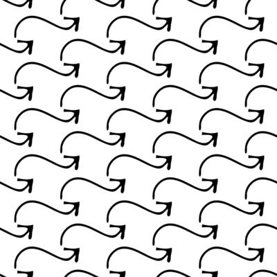 Seamless pattern with doodle arrows