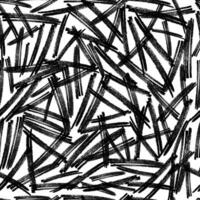 Seamless pattern with black pencil brushstrokes vector