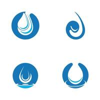 Water drop icon and symbol vector template