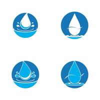 Water drop icon and symbol vector template