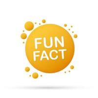 Fun fact. Speech bubbles. Web banner. Vector illustration.