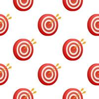 Target Icon pattern. Vector isolated illustration in flat style. Concept target market, audience, group, consumer