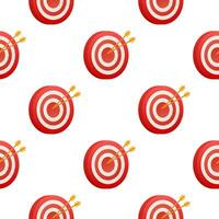 Target Icon pattern. Vector isolated illustration in flat style. Concept target market, audience, group, consumer