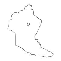 Shaki district map, administrative division of Azerbaijan. vector
