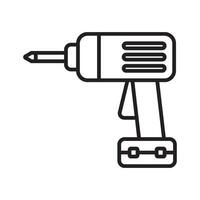 electric drill icon vector