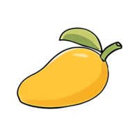 mango hand dragen tecknad serie stil illustration ai genererad png