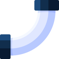 Pipe segment with flange png