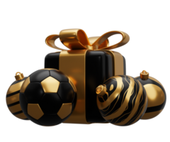 Football Balle Noël cadeau png