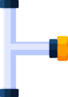 Pipe segment with flange png