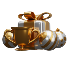 trophy cup christmas gift png