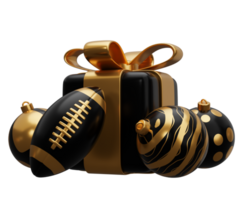 rugby ball christmas gift png