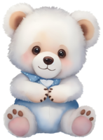 Cute teddy bear. AI Generative png