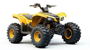 Displaying a 3D miniature ATV - AllTerrain Vehicle. Generative AI photo