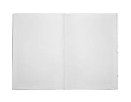 White note paper on transparent background png file