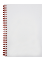 em branco caderno papel com anel coluna vertebral em transparente fundo png Arquivo