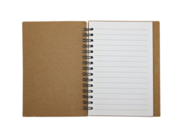 em branco caderno papel com anel coluna vertebral em transparente fundo png Arquivo