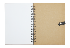 em branco caderno papel com anel coluna vertebral em transparente fundo png Arquivo