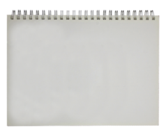 em branco caderno papel com anel coluna vertebral em transparente fundo png Arquivo