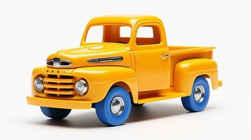 Displaying a 3D miniature Pickup Truck. Generative AI photo