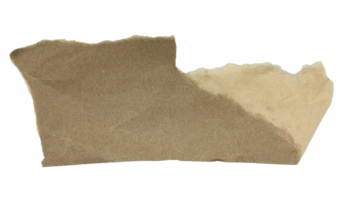 a sheet of paper torn to pieces on transparent background png file