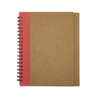 em branco caderno papel com anel coluna vertebral em transparente fundo png Arquivo