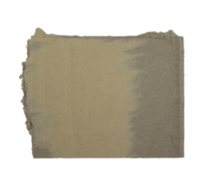 une feuille de ondulé papier est déchiré dans pièces sur transparent Contexte png fichier